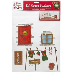 Elf Behaving Badly Christmas House Stickers